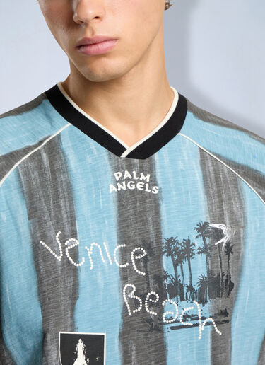 Palm Angels Soccer Cali Regular T-Shirt Black pma0166246