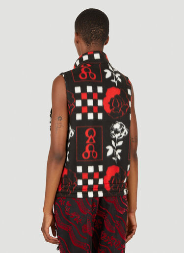 Graphic Print Gilet Jacket Chopova Lowena Graphic Print Gilet Jacket Black cho0251005
