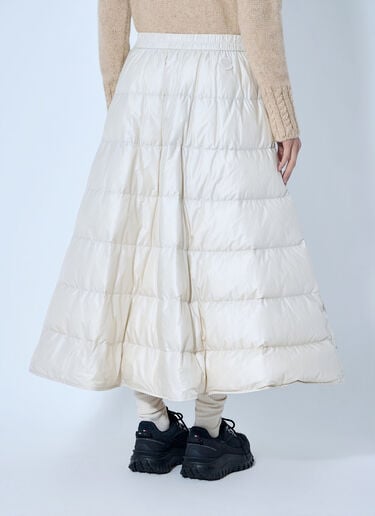 Moncler Aラインダウンミディスカート ライトベージュ mon0266039