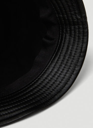 Isabel Marant Haley Leather Bucket Hat Black ibm0150014