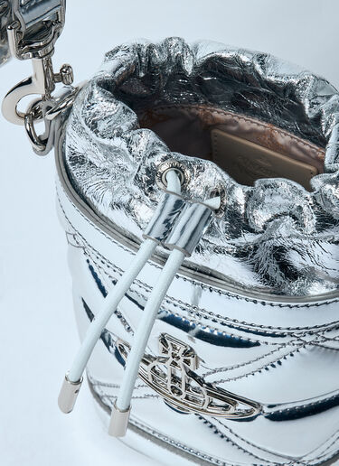 Vivienne Westwood Small Kitty Bucket Bag Silver vvw0259001