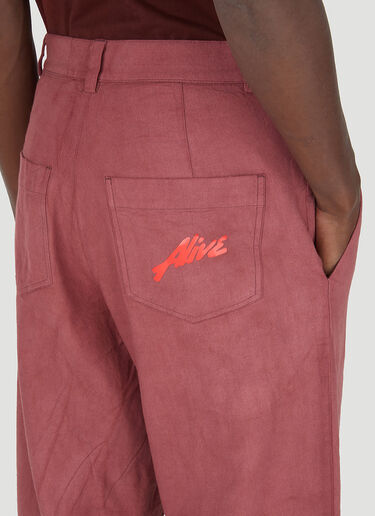 Alive & More Studio Dyed Pants Red aam0146004