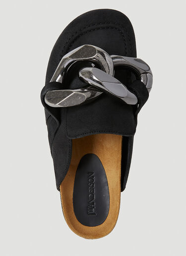 JW Anderson Chain Suede Mules Black jwa0253019