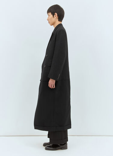 Junya Watanabe 对比色拼接精裁外套  黑色 jwn0158001