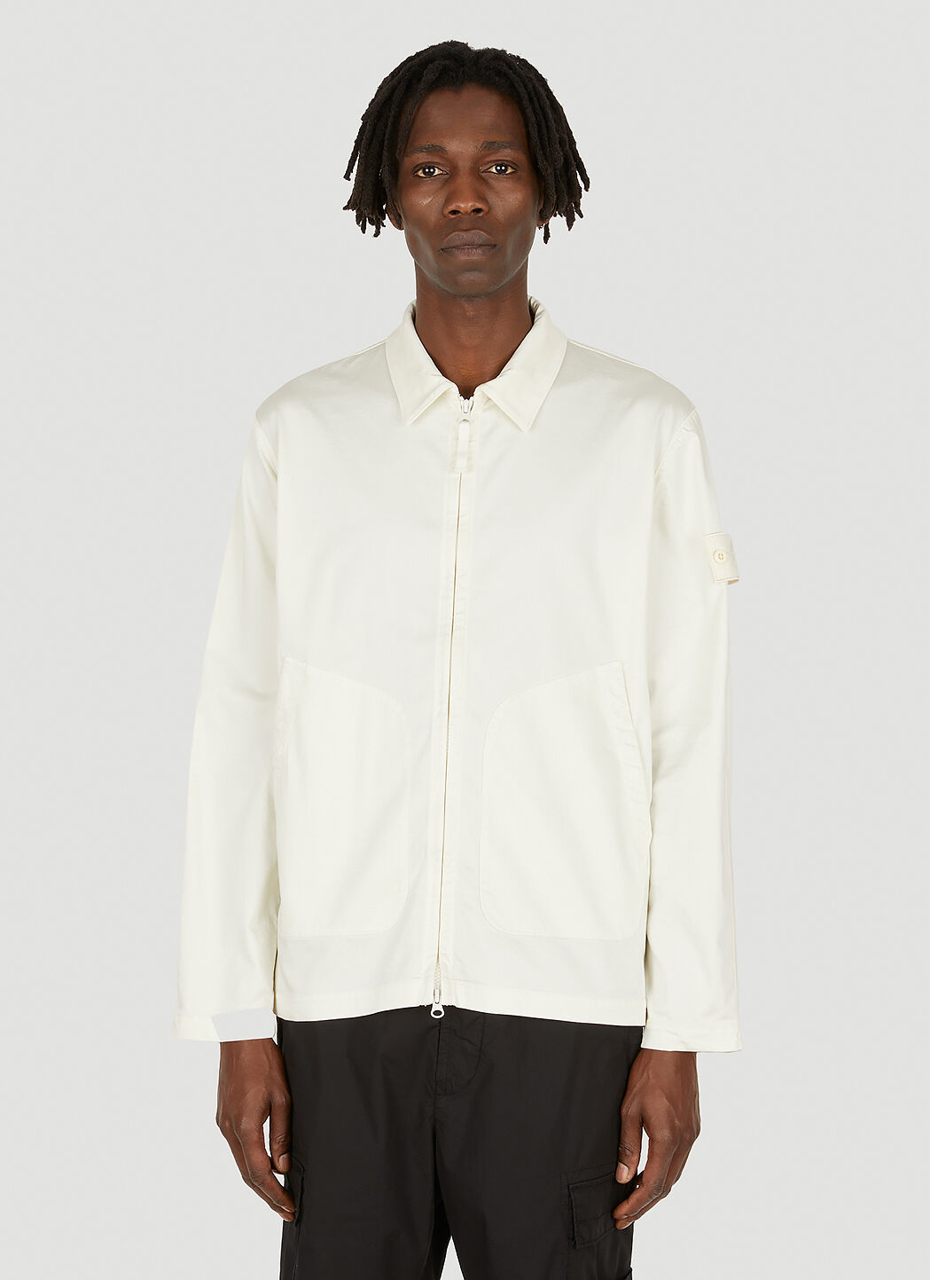 Stone island zipped jacket store