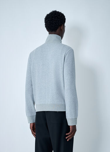 Gucci Web Motif Zip-Up Sweatshirt Light Grey guc0161014