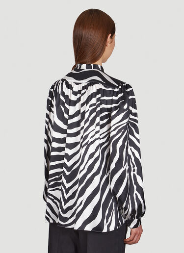 Dolce & Gabbana Zebra Print Shirt Black dol0249007