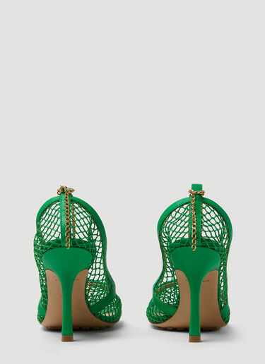 Bottega Veneta Stretch Pump Heeled Sandals Green bov0249065
