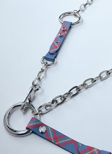 Vivienne Westwood Stud Belt Chain Harness Blue vvw0259014