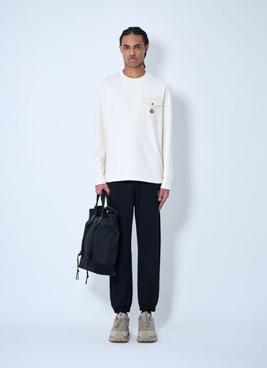 Moncler ロゴパッチ スウェットシャツ  ホワイト mon0160028