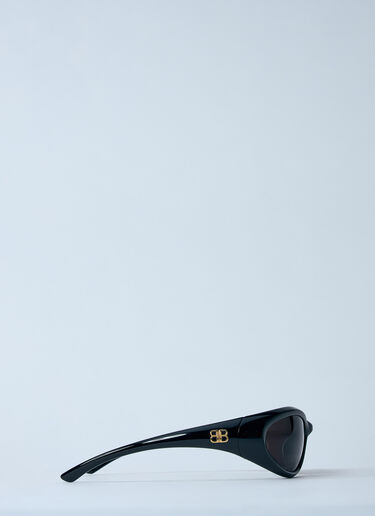 Balenciaga Sporty B Round AF Sunglasses Black bcs0360001
