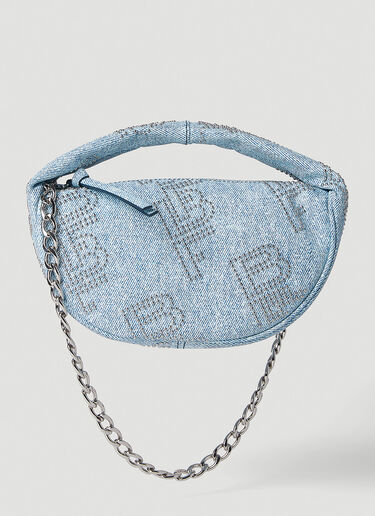 BY FAR Baby Cush Stud Handbag Light Blue byf0251005