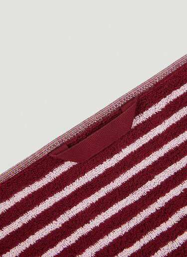 Tekla Sailor Stripes Bath Sheet Burgundy tek0351006