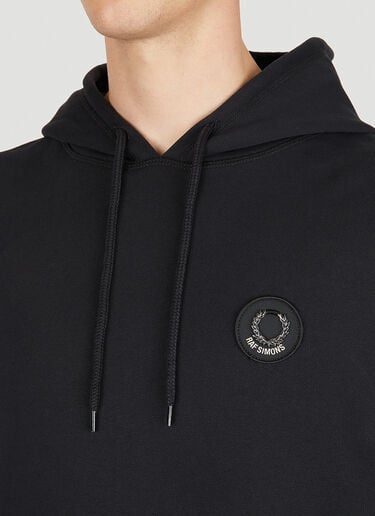 Raf Simons x Fred Perry Patched Hooded Sweatshirt Black rsf0150009
