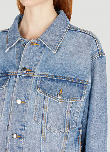 Alexander Wang Denim Trucker Jacket Blue awg0251035