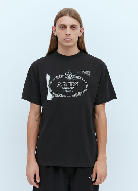Aries Wiccan Ring T-Shirt Black ari0154004