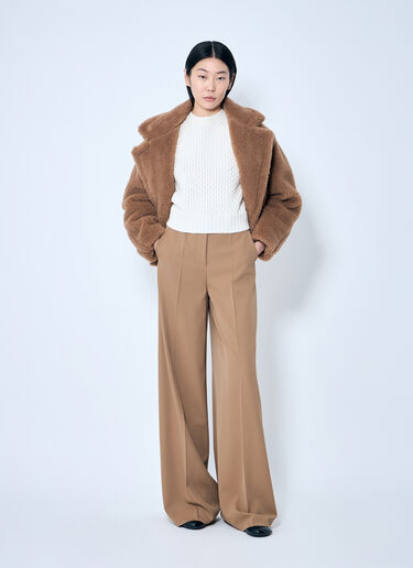 울과 캐시미어 장식 스티치 스웨터 Max Mara 울과 캐시미어 장식 스티치 스웨터 화이트 max0259031