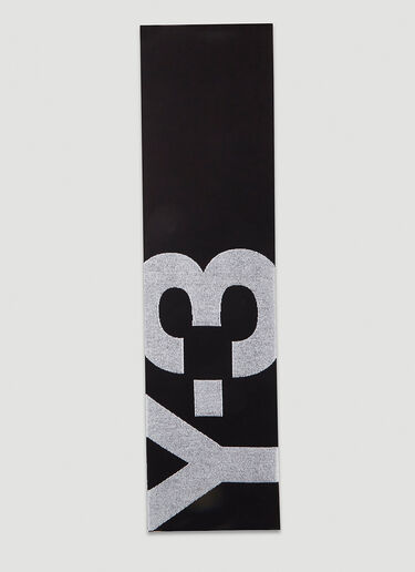 Y-3 Logo Jacquard Scarf Black yyy0345005