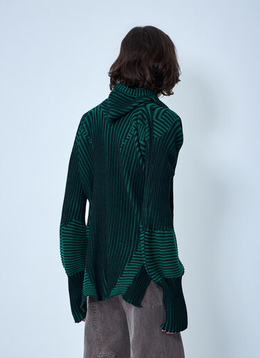 LUEDER Healer Knit Zip Jacket Green ldr0364002