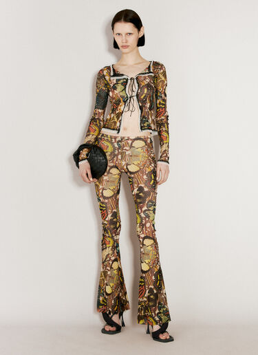 Jean Paul Gaultier Butterfly Mesh Pants Multicolour jpg0256004