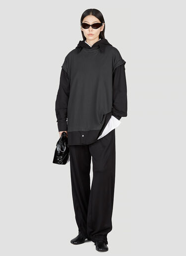 MM6 Maison Margiela Classic Collar Sweatshirt Black mmm0353007