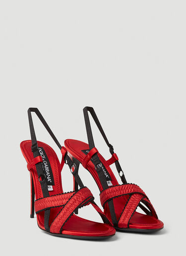 Corset High Heeled Sandals Dolce & Gabbana Corset High Heeled Sandals Red dol0251020