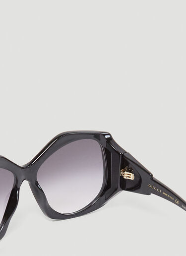 Gucci Round Frame Sunglasses Black guc0243188