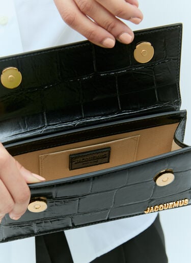 Jacquemus Le Chiquito Long Bouclé Handbag Black jac0256066