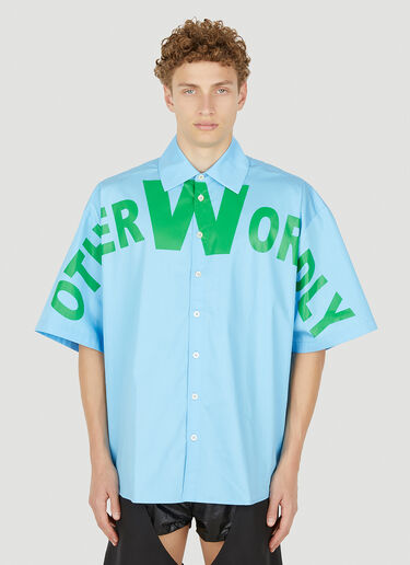 Walter Van Beirendonck Otherworldly Shirt Blue wlt0150013