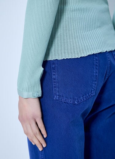 Chloé Tie-Front Fitted Cardigan Top Light Blue chl0266026