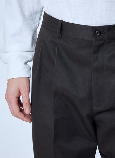The Row Nesper Wide-Leg Drill Pants Brown row0166002