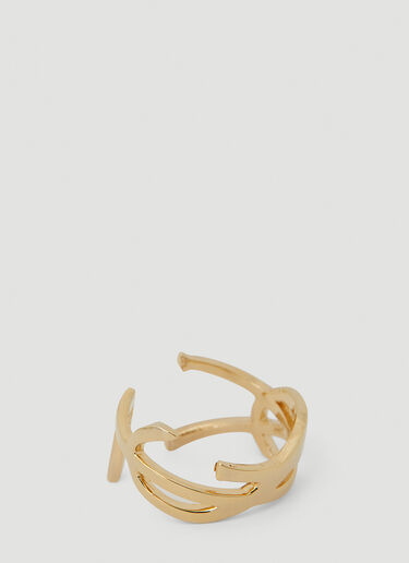 Saint Laurent Monogram Ring Gold sla0252092
