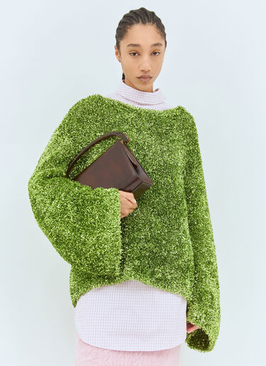 Dries Van Noten 皮革手提包 棕色 dvn0258033