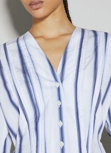 Our Legacy Pleated Blouse Blue our0255007