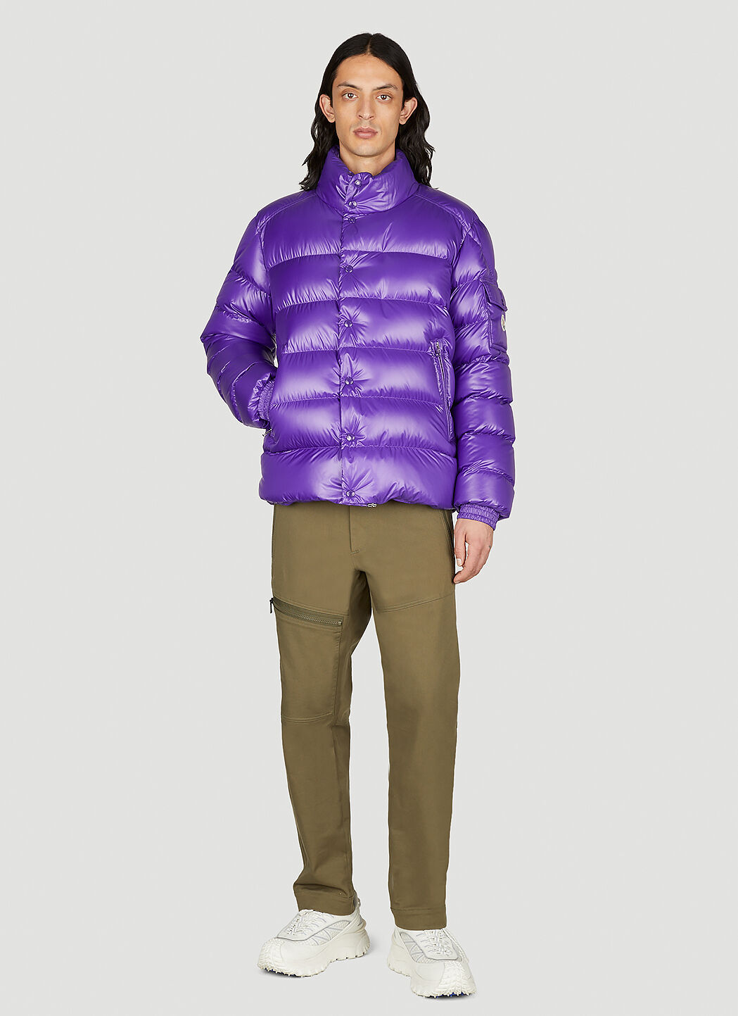 Moncler purple puffer jacket new arrivals