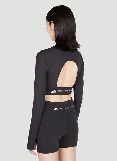 adidas by Stella McCartney Athletic Crop Top Black asm0248006