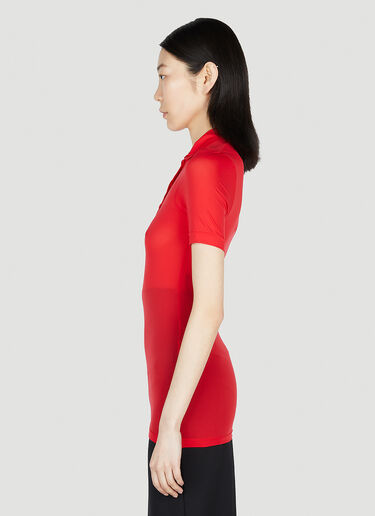 Raf Simons Stocking Polo Top Red raf0252002