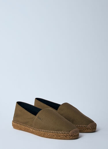 Saint Laurent Cotton Espadrilles Brown sla0259030