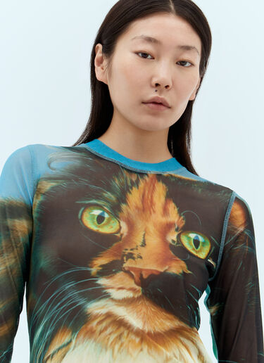 Cat Mesh Top JW Anderson Cat Mesh Top Blue jwa0257008
