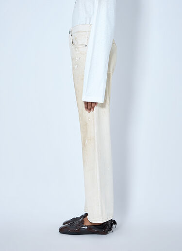 Acne Studios 2021F Regular Fit Jeans Cream acn0265010