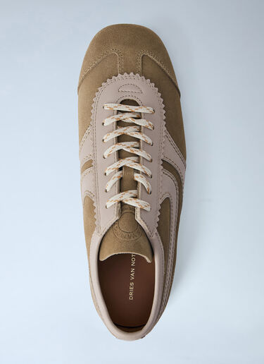 Dries Van Noten スエードトリムスニーカー ベージュ dvn0263027