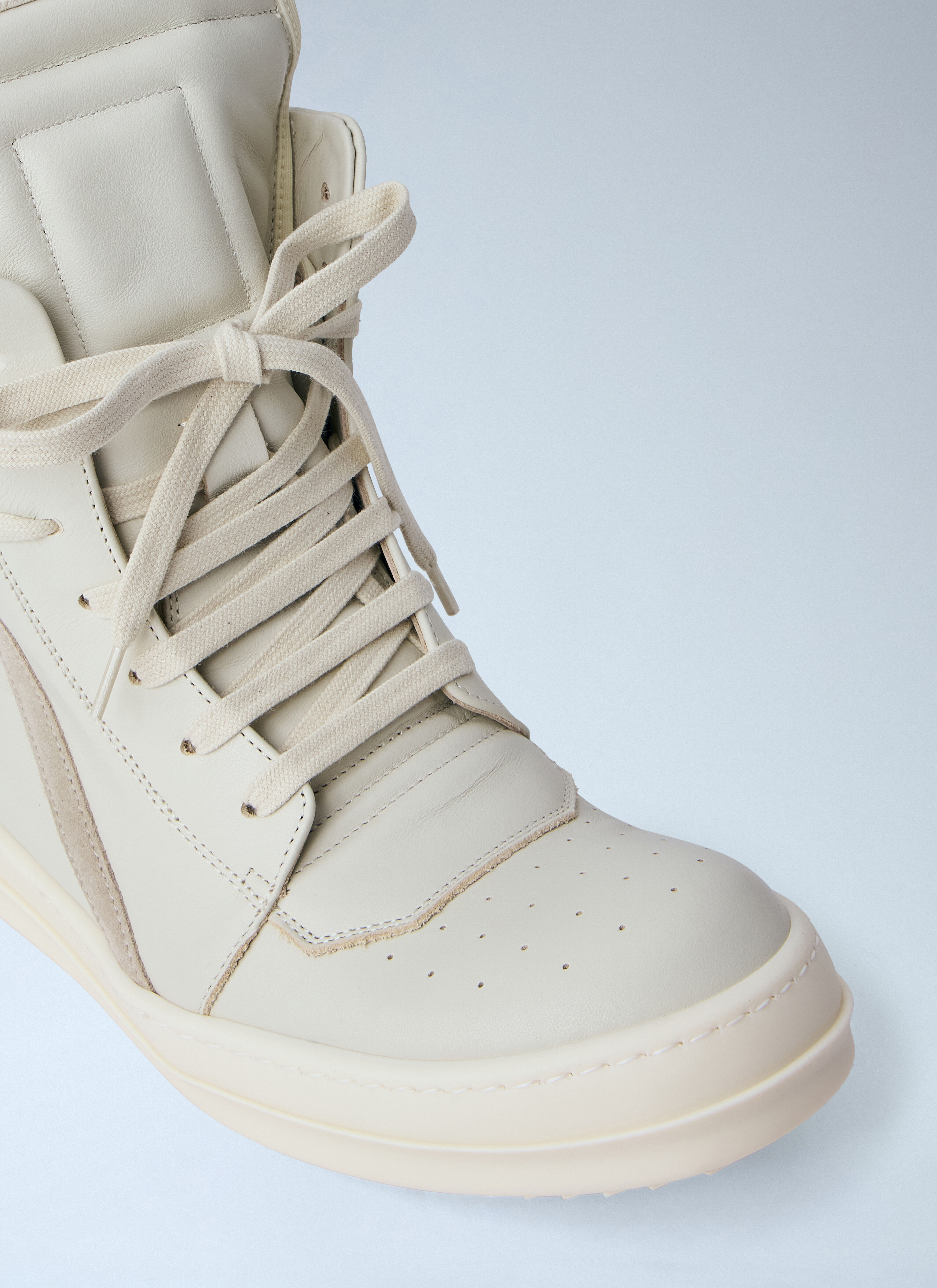 Rick Owens Women's' Geobasket Sneakers in White | LN-CC®
