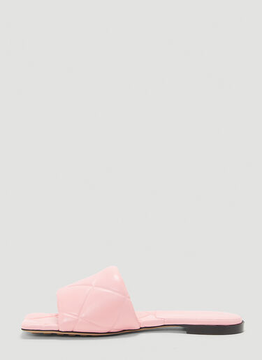 Bottega Veneta Rubber Lido Flat Sandals Pink bov0243043