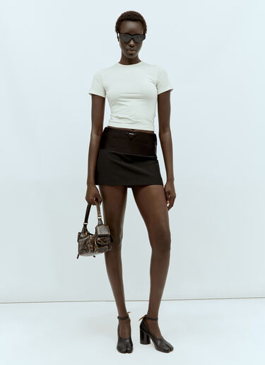 Miu Miu Pocket Shoulder Bag Brown miu0256022