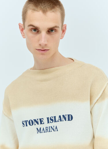 Stone Island Marina 渐变针织衫 米色 sto0156105