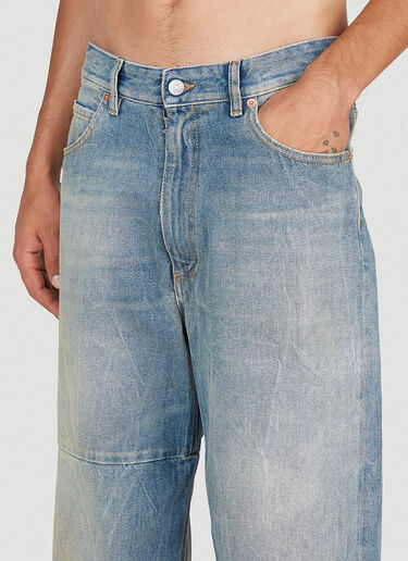イレギュラーシームジーンズ MM6 Maison Margiela イレギュラーシームジーンズ ブルー mmm0153010