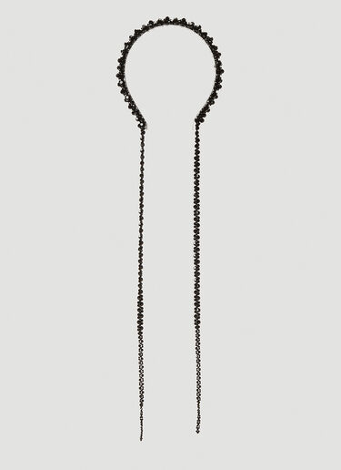 Simone Rocha Drip Headband Black sra0242014