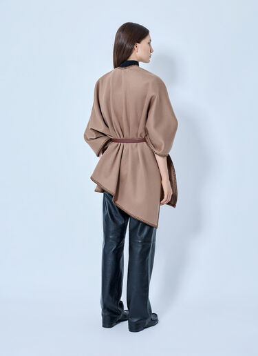 LN-CC® - Max Mara: Belted Wool Wrap - Beige Max Mara Belted Wool Wrap Beige max0265047