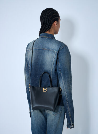 Balenciaga Small Hourglass Soft Tote Bag Black bal0259035