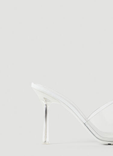 Bottega Veneta 弹力透明高跟穆勒鞋 白色 bov0249082